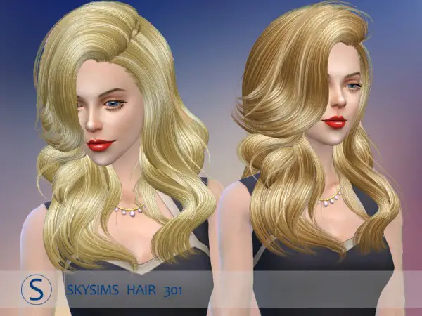 Butterflysims: Hair 301 by Skysims for Sims 4