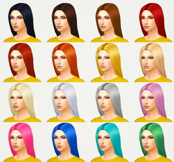 Kot Cat: KimKim hair retextured for Sims 4