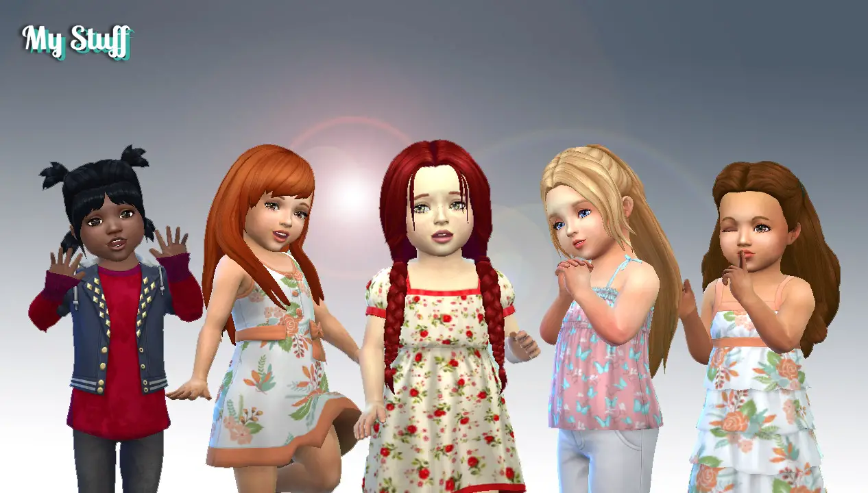 Sims 4 Hairs ~ Mystufforigin: Toddlers Hair Pack 10