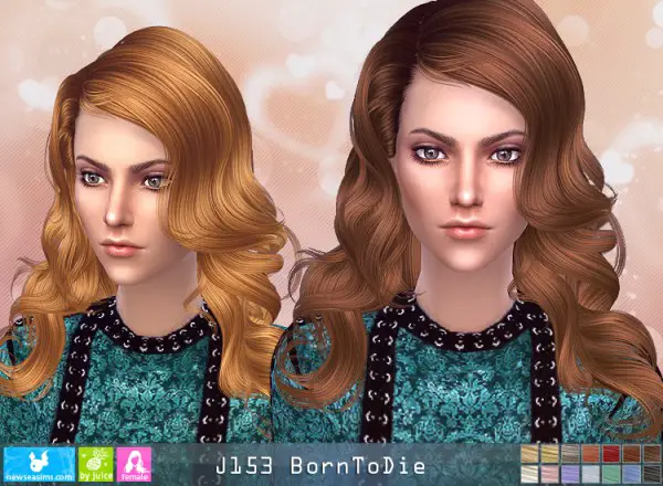 NewSea: J153 Bor To Die hair for Sims 4