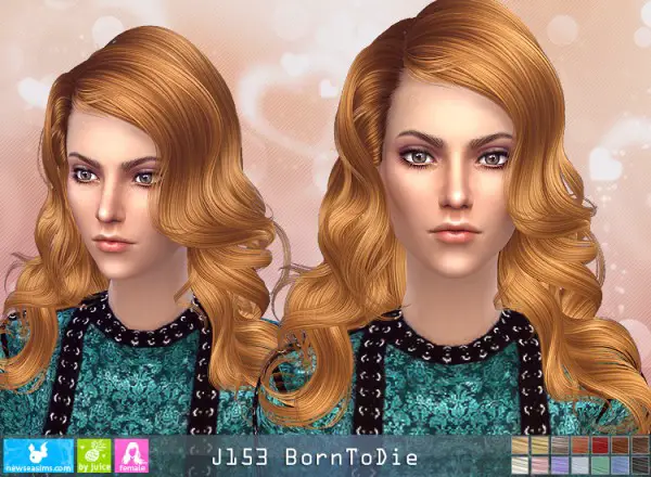 NewSea: J153 Bor To Die hair for Sims 4