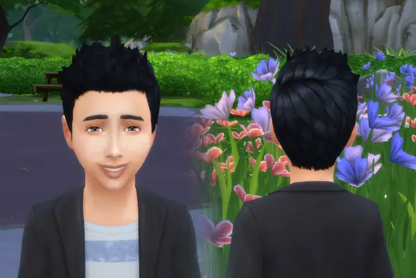 Mystufforigin: Robert Hair for Boys for Sims 4