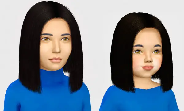 Simiracle: Simpliciaty`s Bodak hair retextured for Sims 4