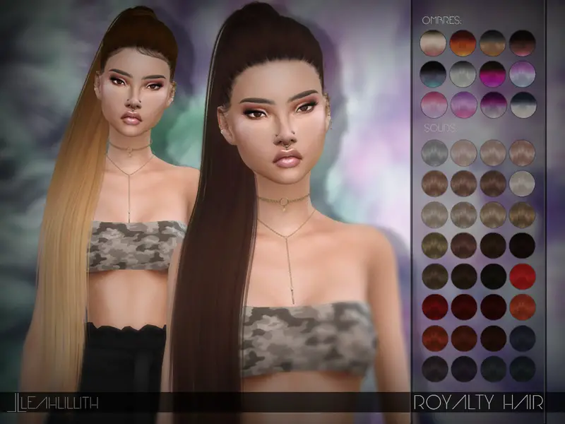 The Sims Resource Royalty Hair By Leahlillith Sims 4 Hairs