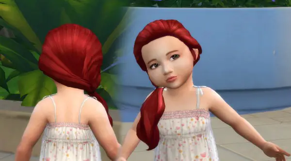 Mystufforigin: Sideways Hair retxtured for Sims 4