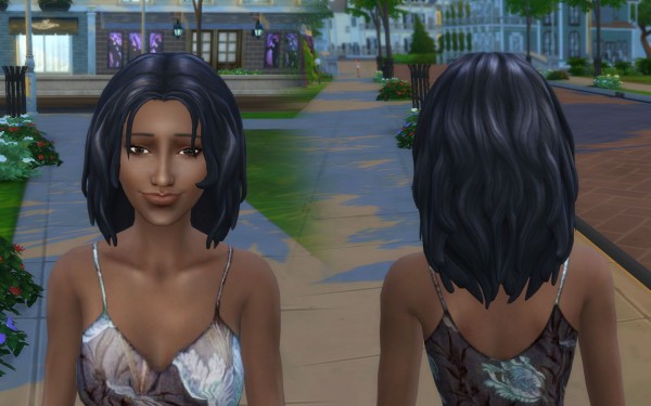 Mystufforigin: Madelyn Hair retextured for Sims 4