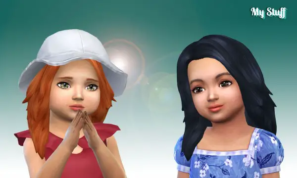 Mystufforigin: Autumn Hair for Toddlers for Sims 4