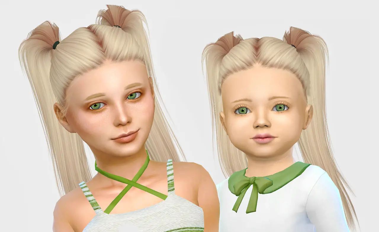 Sims 4 Simiracle's LeahLillith`s Bling Pushed Back hair retext...