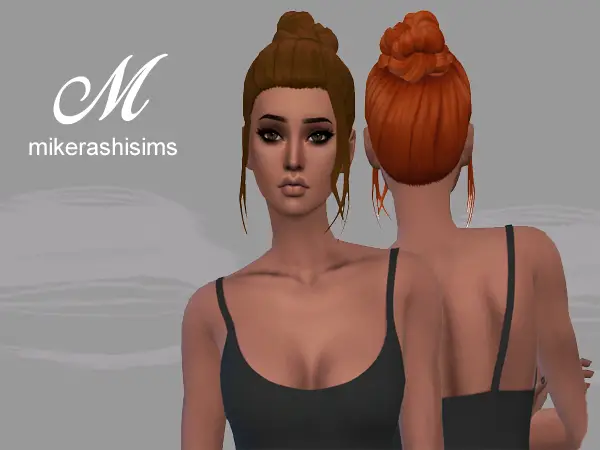 Mikerashi: Moral Hair retextured for Sims 4