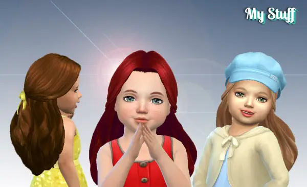 Mystufforigin: Catherine Hair retextured for Sims 4