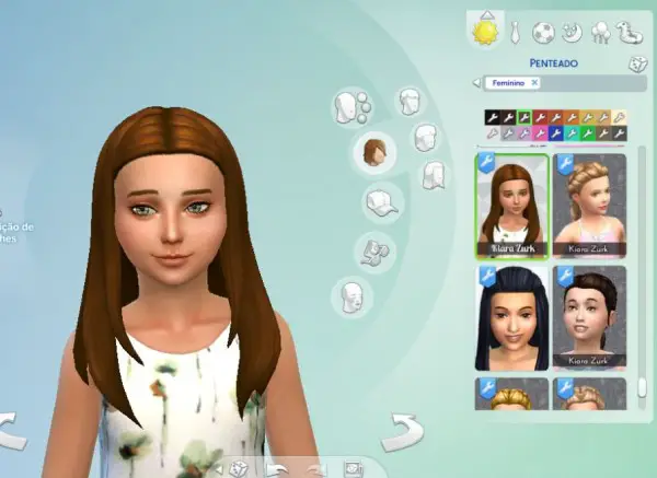 Mystufforigin: Rebecca Hair for Girls for Sims 4