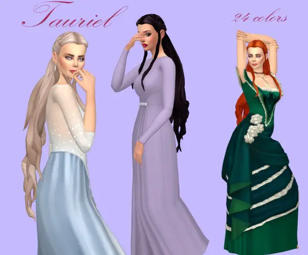 Sims Fun Stuff: Beatrix, Camila, Ellie, Layla and Taurie hairs retextured for Sims 4