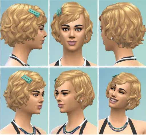 Birksches sims blog: Woman Soft Curls hair for Sims 4