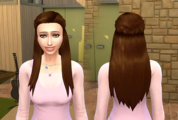 Mystufforigin: Małgorzata hair retextured for Sims 4