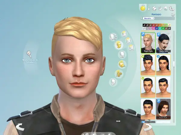 Mystufforigin: Under Cut hair retextured for Sims 4