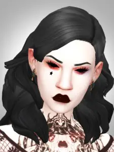 Silent Night: WINGS HAIR ETS1123 F recolor - Sims 4 Hairs