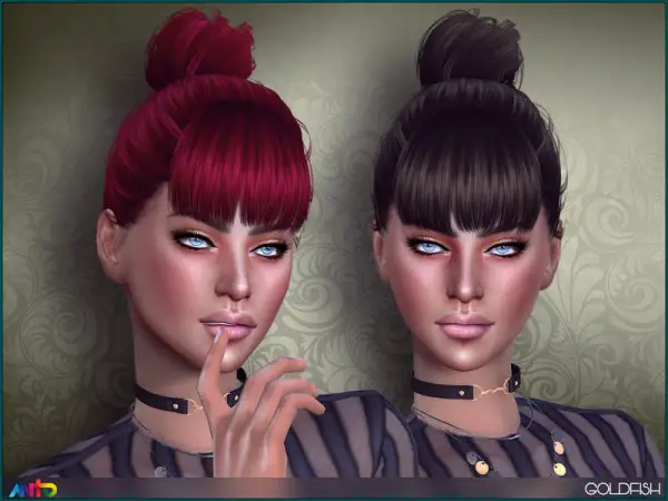 The Sims Resource: Goldfish Hair by Anto for Sims 4