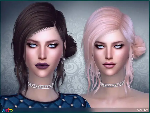 The Sims Resource: Aviary Hair by Anto for Sims 4