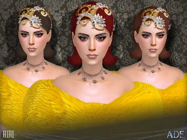 The Sims 4 Xelenn: Riri hair by Ade Darma for Sims 4