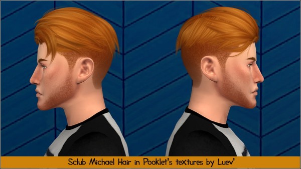 Mertiuza: Sclub`s Michael n2 hair retextured for Sims 4