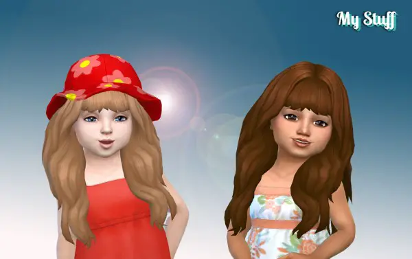 Mystufforigin: Calm Wind hair retextured for Toddlers for Sims 4