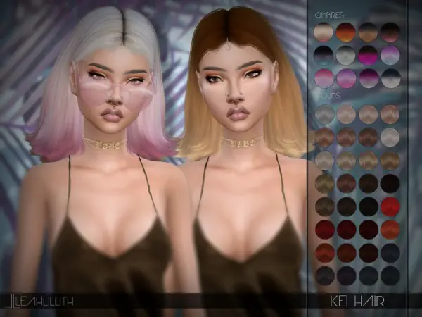 The Sims Resource: Kei Hair by LeahLillith for Sims 4