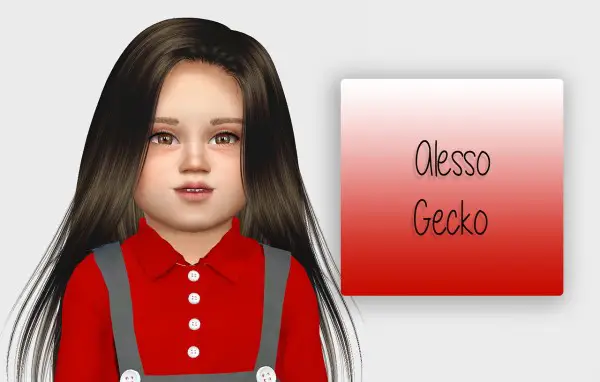 Simiracle: Alesso`s Gecko hair retextured for Sims 4