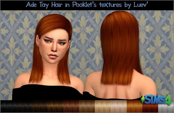 Mertiuza: Ade Darma`s Tay hair retextured for Sims 4