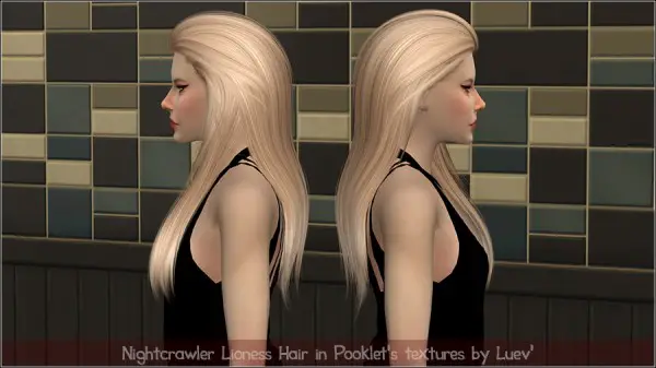 Mertiuza: Nightcrawle`s Lioness hair retextured for Sims 4
