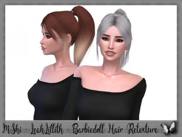 The Sims Resource: LeahLillith`s Barbiegirl Hair Retextured by Mikerashi for Sims 4