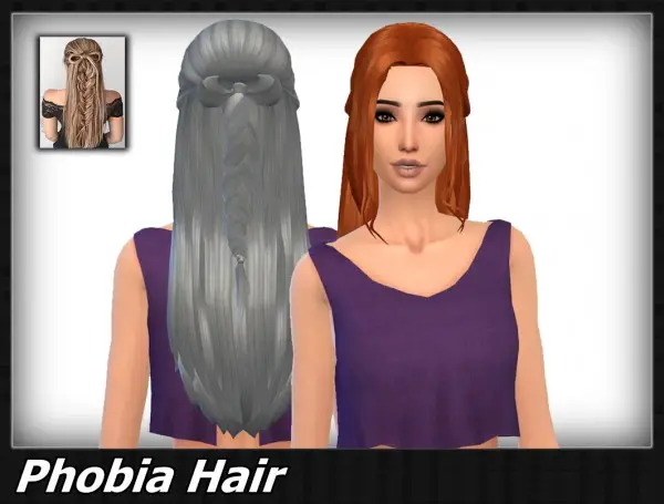 Mikerashi: Phobia Hair for Sims 4