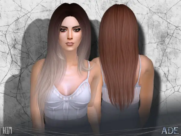The Sims Resource: Kim hair by Ade Darma for Sims 4