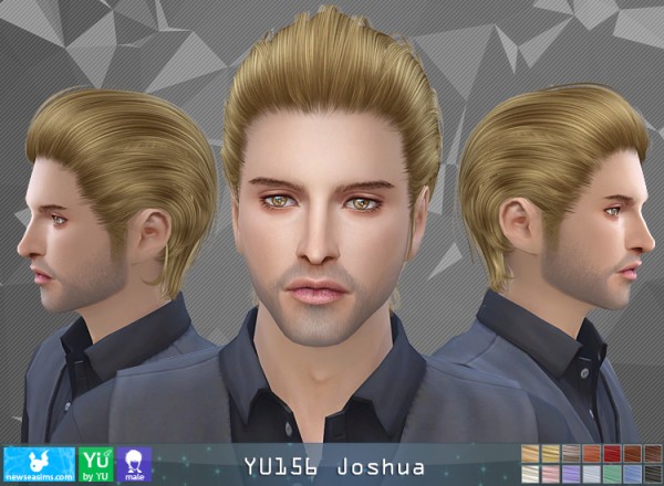 NewSea: YU156 Joshua hair for Sims 4