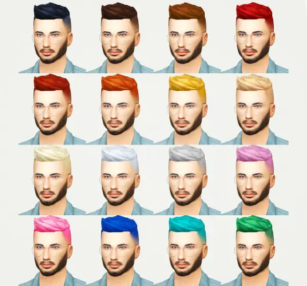 Kot Cat: Conor hair retextured for Sims 4