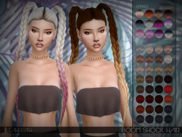 The Sims Resource: Boom Shock Hair by LeahLillith for Sims 4