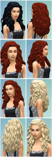 Birksches sims blog: Long Live Waves hair for Sims 4