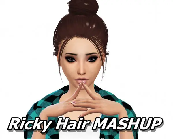 Mikerashi: Ricky Hair for Sims 4