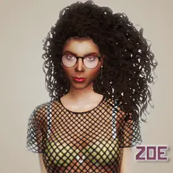Simsworkshop: Zoe Hair Recolored by simblrdearie for Sims 4