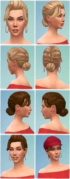 Birksches sims blog: Anna’s French Braid Hair for Sims 4