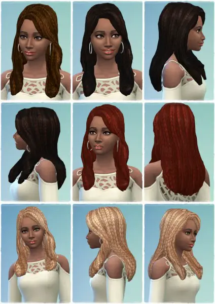 Birksches sims blog: Brindleton Braids hair for Sims 4