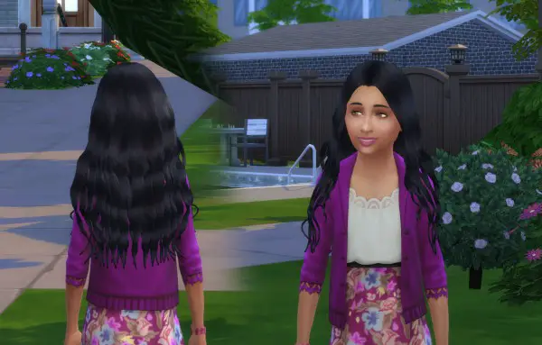 Mystufforigin: Miriam Hair for Girls for Sims 4