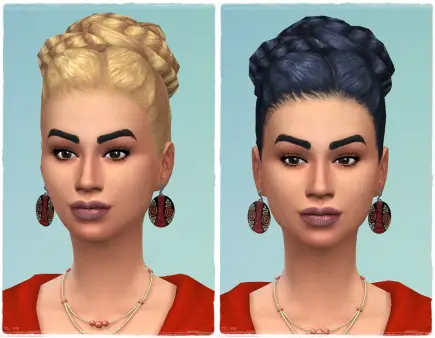 Birksches sims blog: Twisted Bun hair for Sims 4