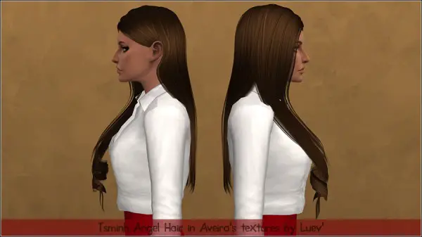 Mertiuza: Tsminh`s Angel hair retextured for Sims 4
