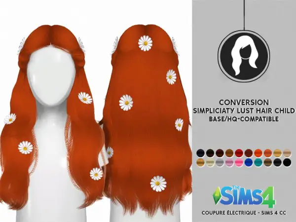 Coupure Electrique: Simpliciaty`s Lust hair child version for Sims 4