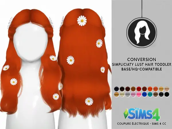 Coupure Electrique: Simpliciaty`s Lust hair toddlers version for Sims 4