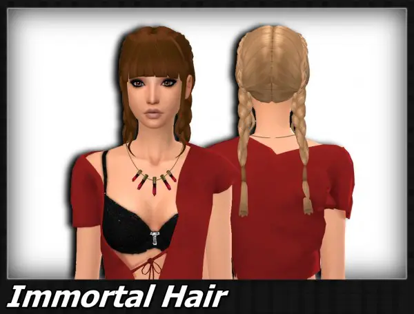Mikerashi: Immortal Hair retextured for Sims 4