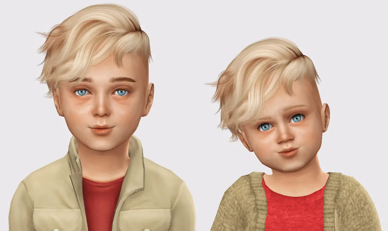 Sims 4 Hairs ~ The Sims Resource: WINGS OS1210 hair retextured for boys
