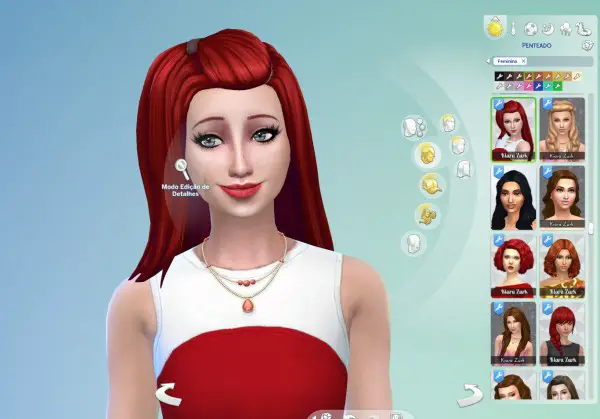 Mystufforigin: Melanie Hair retextured for Sims 4