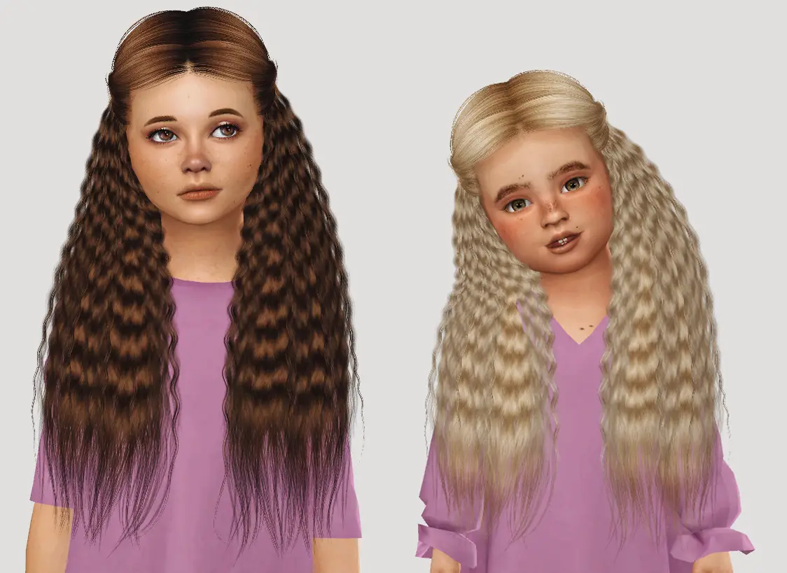 Simiracle Anto`s Luna Hair Retextured Sims 4 Hairs