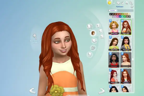 Mystufforigin: Emma hair retextured for Sims 4